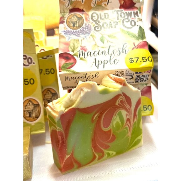 Old Town Soap Co. Handmade Artisan Soap Lemongrass, Apple, Monkey Farts, Seaside - Picture 7 of 12